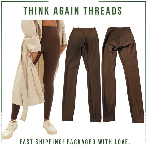 Everlane Perform Legging High Waist Stretch Bitter Chocolate Size XXS - Picture 1 of 8